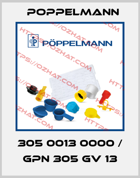 305 0013 0000 / GPN 305 GV 13 Poppelmann