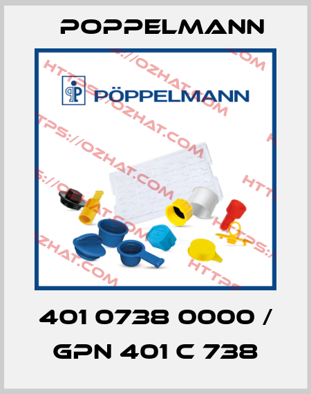 401 0738 0000 / GPN 401 C 738 Poppelmann
