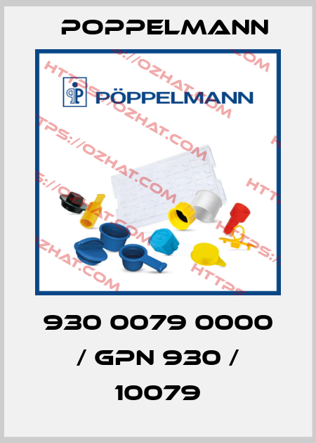 930 0079 0000 / GPN 930 / 10079 Poppelmann