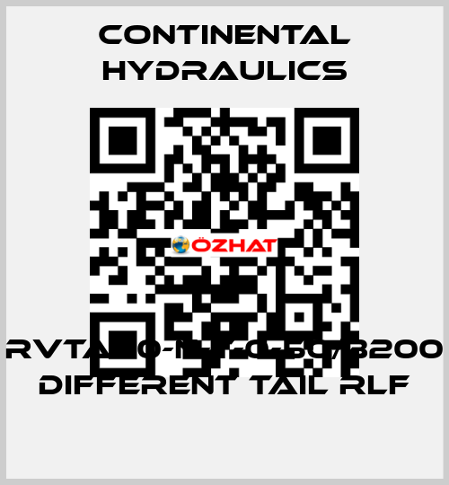 RVTA-10-N-T-0-50/3200 DIFFERENT TAIL RLF Continental Hydraulics