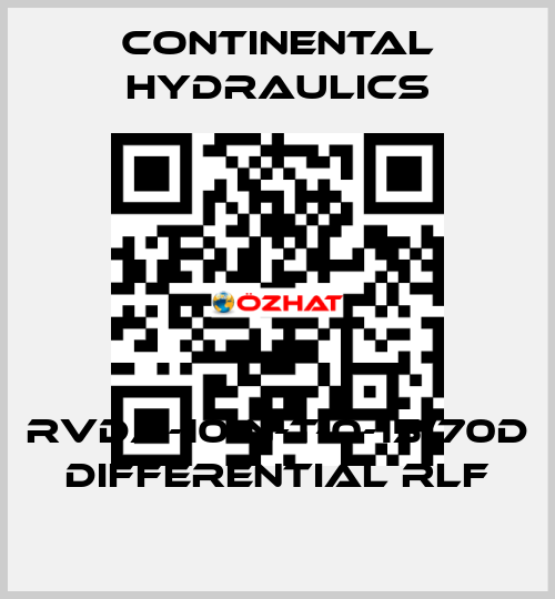 RVDA-10-N-T-0-15/70D DIFFERENTIAL RLF Continental Hydraulics