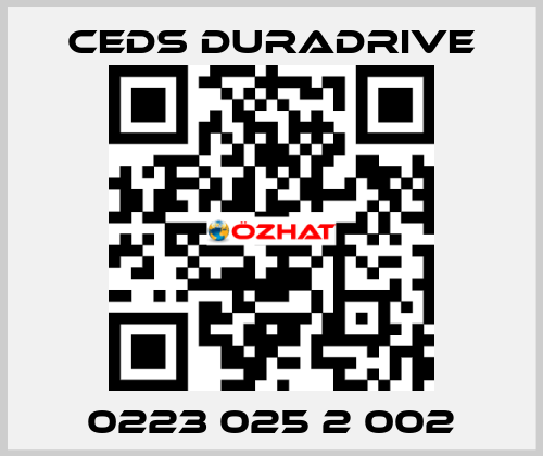 0223 025 2 002 Ceds Duradrive