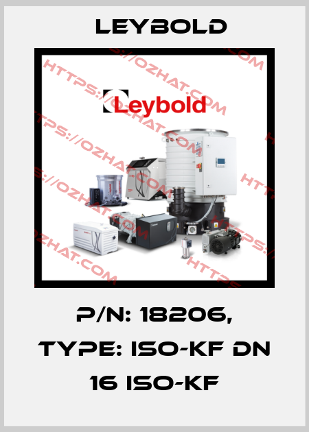P/N: 18206, Type: ISO-KF DN 16 ISO-KF Leybold