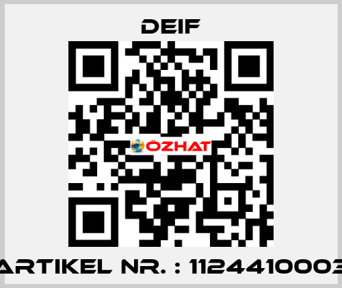 Artikel Nr. : 1124410003 Deif