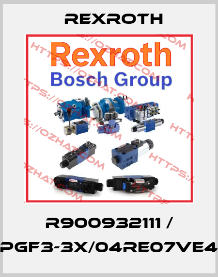 R900932111 / PGF3-3X/04RE07VE4 Rexroth