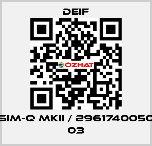 SIM-Q MKII / 2961740050 03 Deif