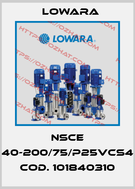 NSCE 40-200/75/P25VCS4  cod. 101840310 Lowara
