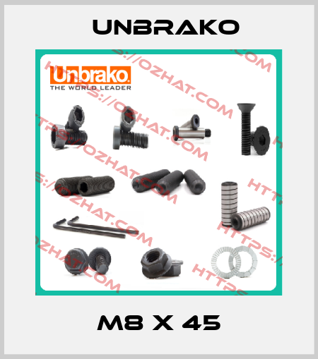 M8 x 45 Unbrako