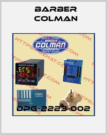 DPG-2223-002 Barber Colman