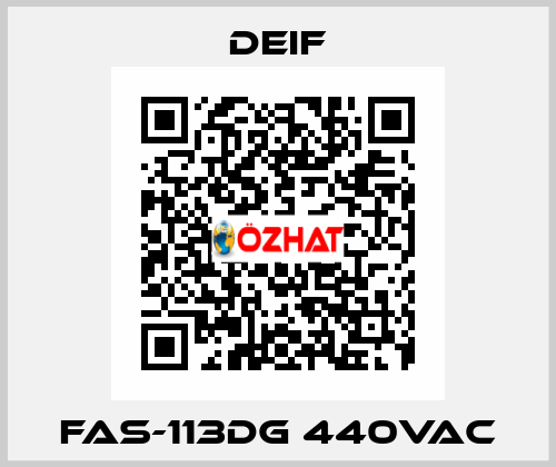 FAS-113DG 440VAC Deif