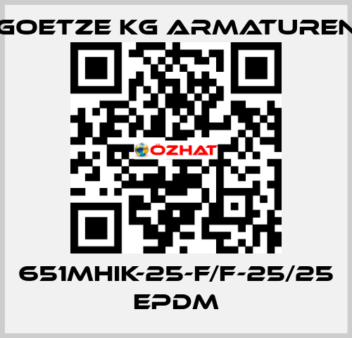 651mHIK-25-f/f-25/25 EPDM Goetze KG Armaturen