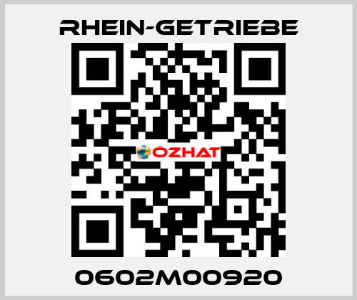 0602M00920 Rhein-Getriebe