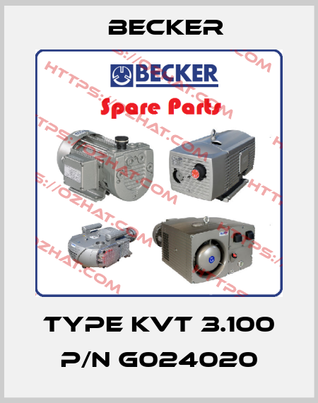 Type KVT 3.100 p/n G024020 Becker