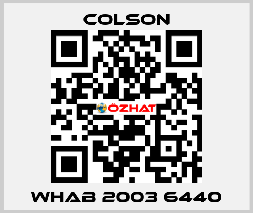 WHAB 2003 6440 Colson