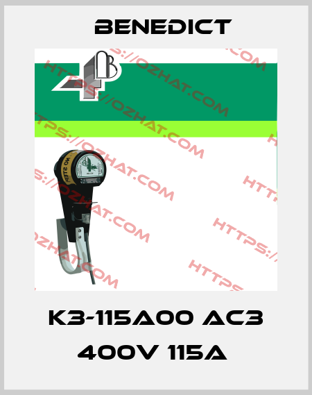 K3-115A00 AC3 400V 115A  Benedict