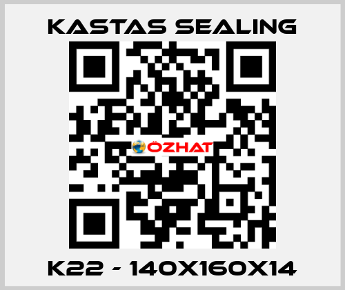 K22 - 140X160X14 Kastas Sealing