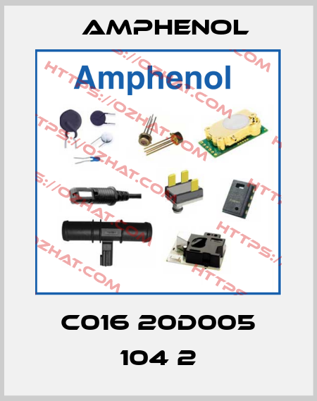 C016 20D005 104 2 Amphenol