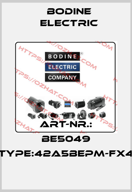 Art-Nr.: BE5049 Type:42A5BEPM-FX4 BODINE ELECTRIC
