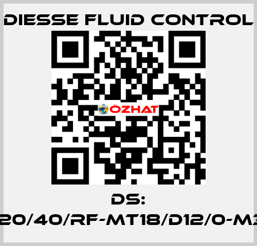 DS: LG-RBR15-20/40/RF-MT18/D12/0-M340-CS/CS DIESSE Fluid Control