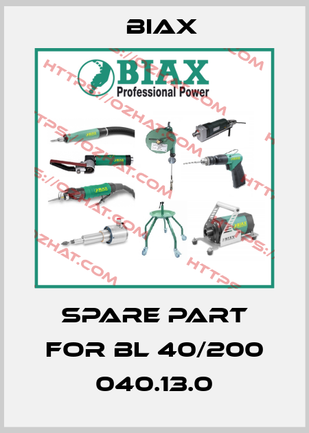 Spare part for BL 40/200 040.13.0 Biax