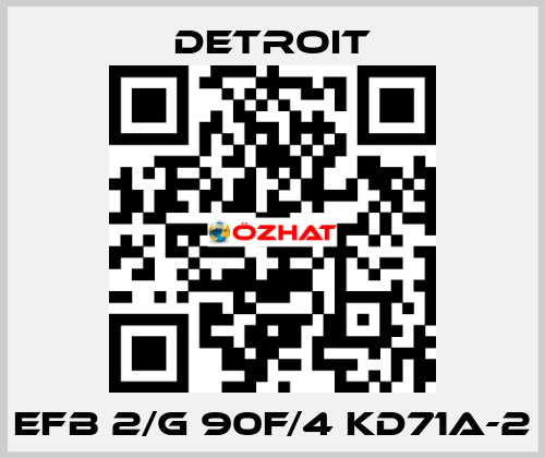 EFB 2/G 90F/4 KD71A-2 Detroit