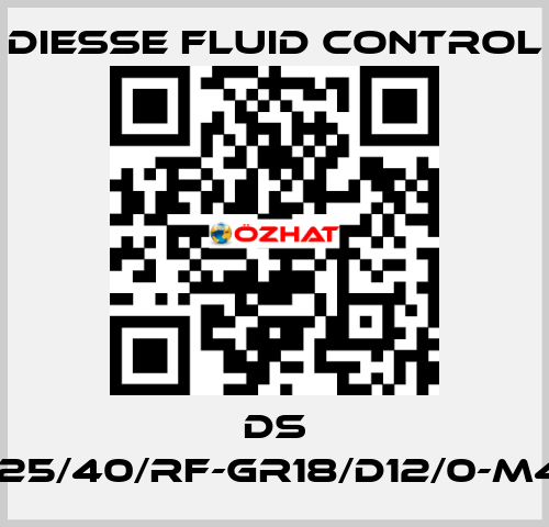 DS LG-RBR17-25/40/RF-GR18/D12/0-M420-CS/CS DIESSE Fluid Control