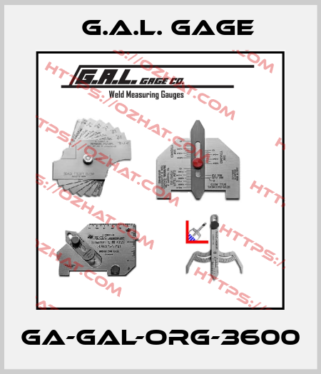 GA-GAL-ORG-3600 G.A.L. Gage
