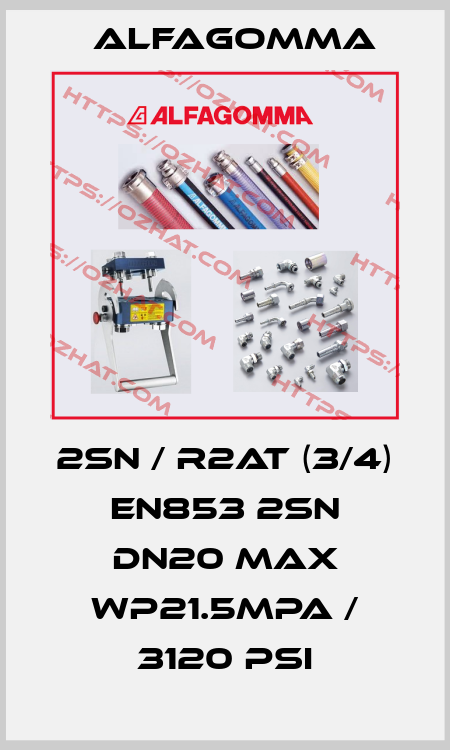 2SN / R2AT (3/4) EN853 2SN DN20 MAX WP21.5Mpa / 3120 PSI Alfagomma