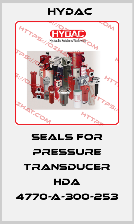  seals for pressure transducer HDA 4770-A-300-253 Hydac