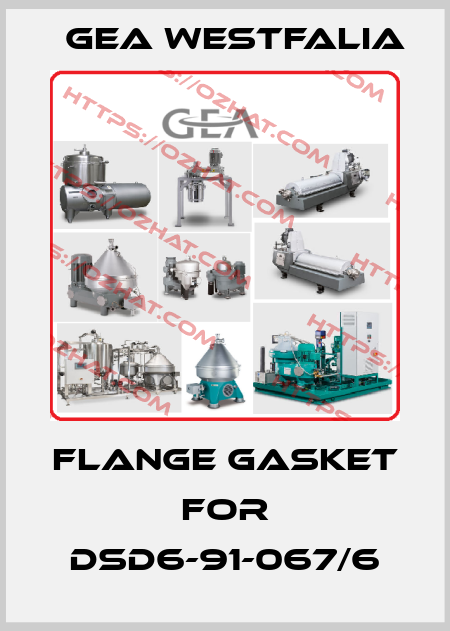 Flange gasket for DSD6-91-067/6 Gea Westfalia