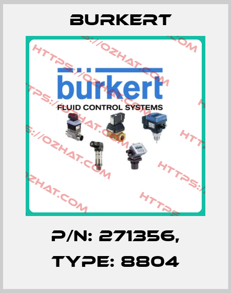 P/N: 271356, Type: 8804 Burkert
