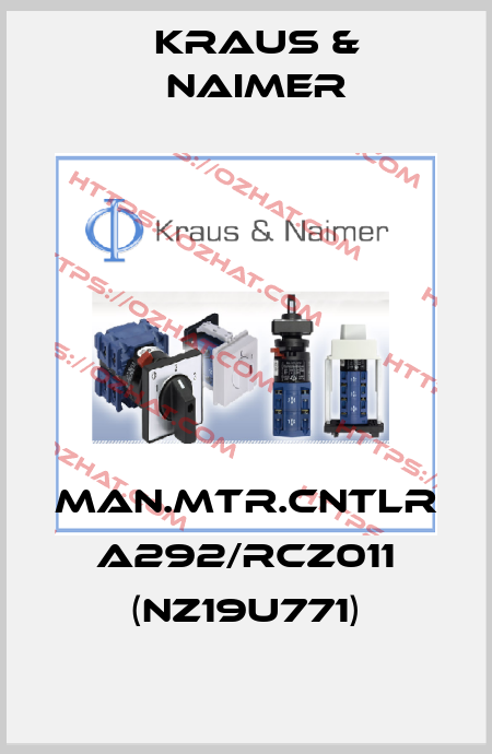 MAN.MTR.CNTLR A292/RCZ011 (NZ19U771) Kraus & Naimer