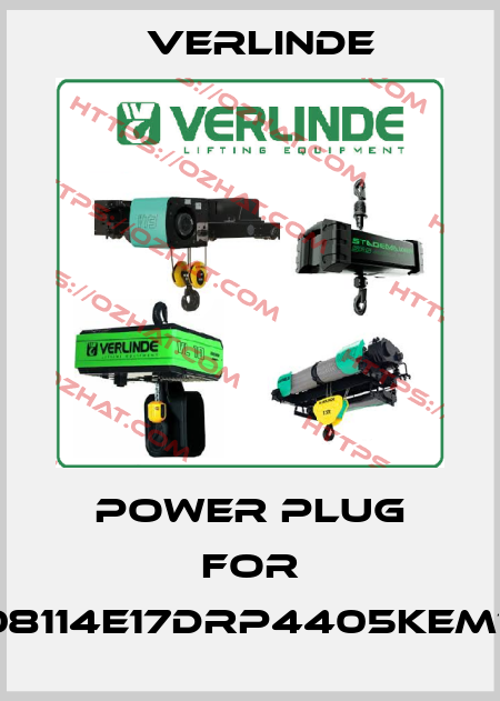 Power plug for VT208114E17DRP4405KEM16MO Verlinde