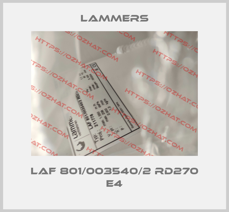 LAF 801/003540/2 RD270 E4 Lammers