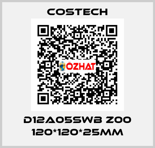 D12A05SWB Z00 120*120*25MM Costech