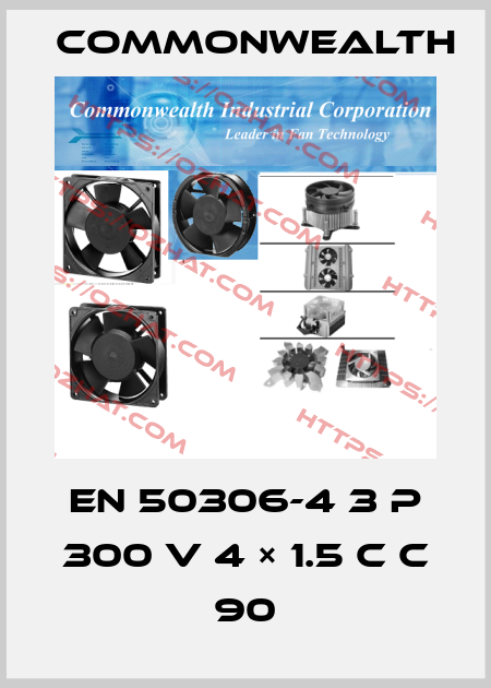 EN 50306-4 3 P 300 V 4 × 1.5 C C 90 Commonwealth