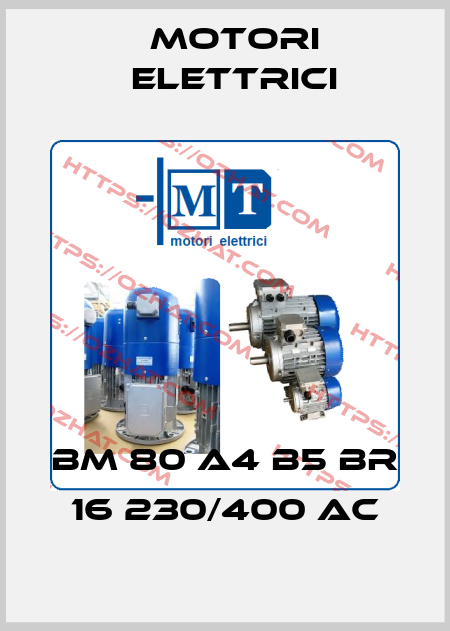 BM 80 A4 B5 BR 16 230/400 AC Motori Elettrici