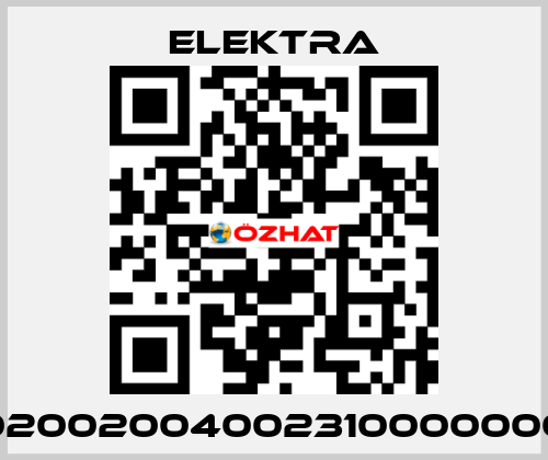 02002004002310000000 ELEKTRA