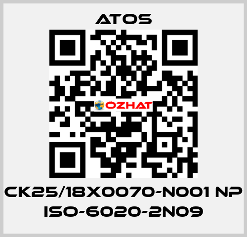CK25/18X0070-N001 NP ISO-6020-2N09 Atos
