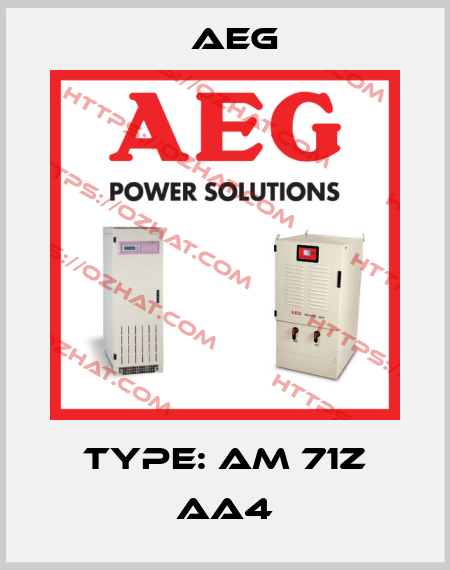 Type: AM 71Z AA4 AEG