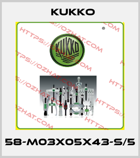 58-M03x05x43-S/5 KUKKO