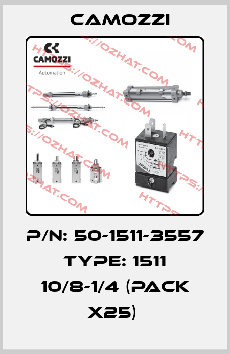 P/N: 50-1511-3557 Type: 1511 10/8-1/4 (pack x25)  Camozzi