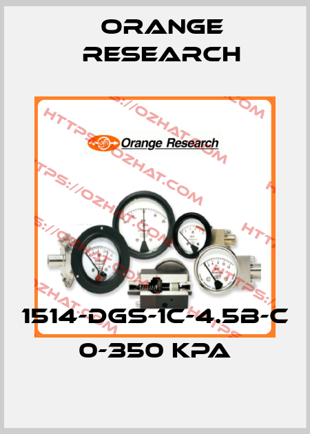 1514-DGS-1C-4.5B-C 0-350 KPA Orange Research