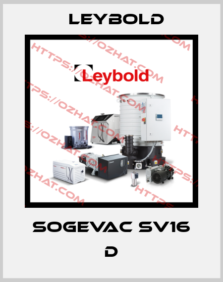 SOGEVAC SV16 D Leybold