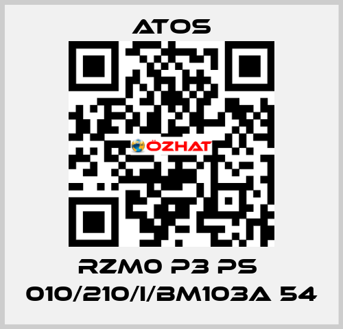 RZM0 P3 PS  010/210/I/BM103A 54 Atos