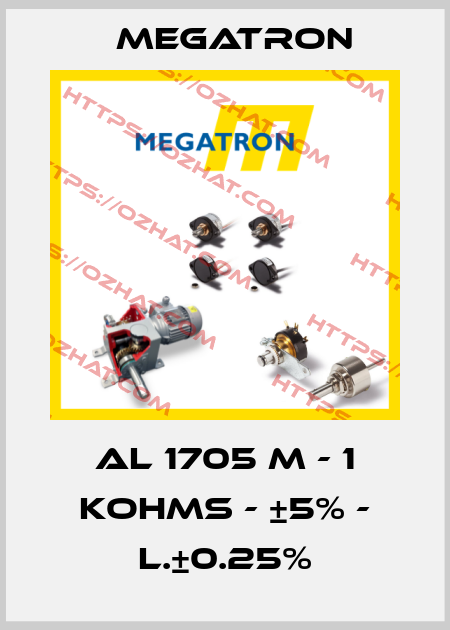 AL 1705 M - 1 KOHMS - ±5% - L.±0.25% Megatron