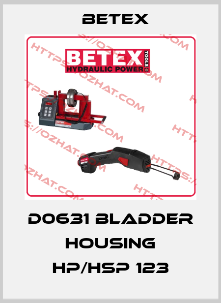 D0631 Bladder housing HP/HSP 123 BETEX
