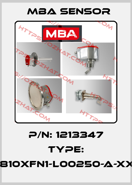 P/N: 1213347 Type: MBA810XFN1-L00250-A-XXXXX MBA SENSOR
