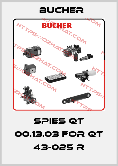 spies QT 00.13.03 for QT 43-025 R Bucher