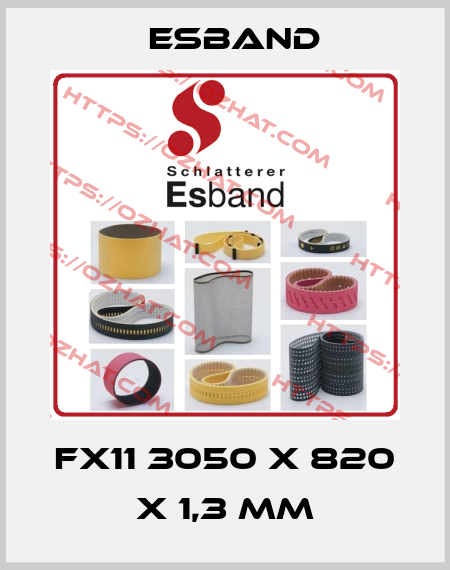 FX11 3050 x 820 x 1,3 mm Esband